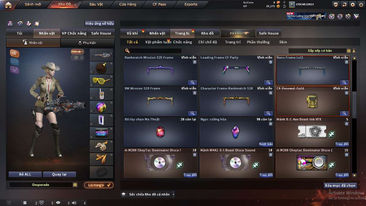 shop acc cf uy tin gia re